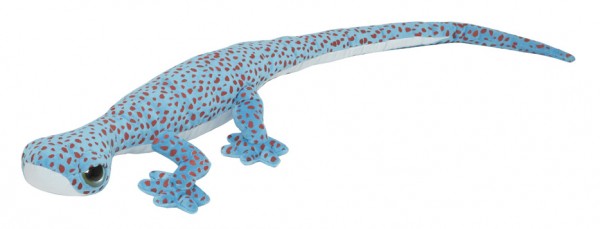 Gecko Kuscheltier, blau